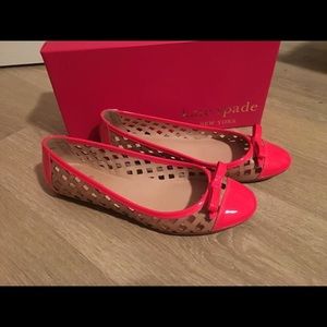 Kate Spade Leather Flats, Size 8